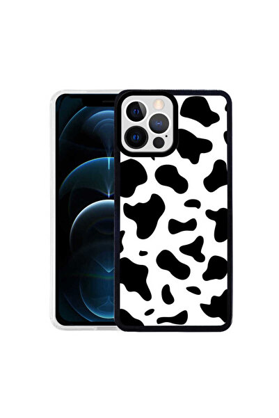 toyigoo iPhone 13 Pro Compatible Tygo M-Fit Patterned Case-Cow No1