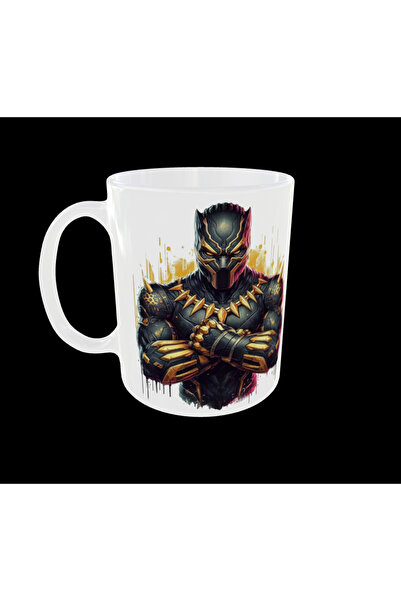 Home كوب بتصميم شخصيات الأبطال الخارقين من مارفل أفينجرز مع تمثال الفهد الأسود