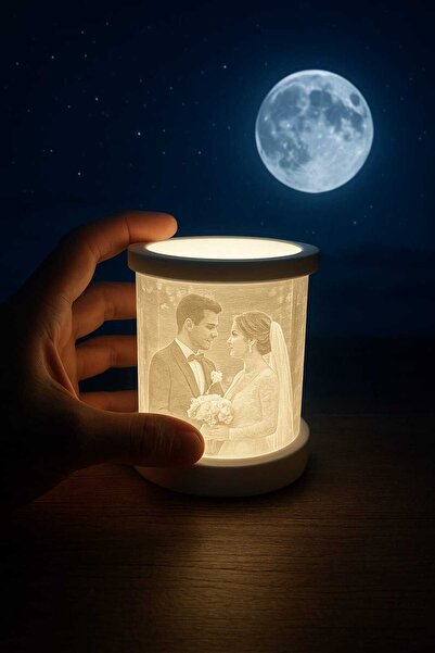 YENNES3D KİŞİYE ÖZEL LİTOFAN FOTOĞRAF BASKISI SİLİNDİR