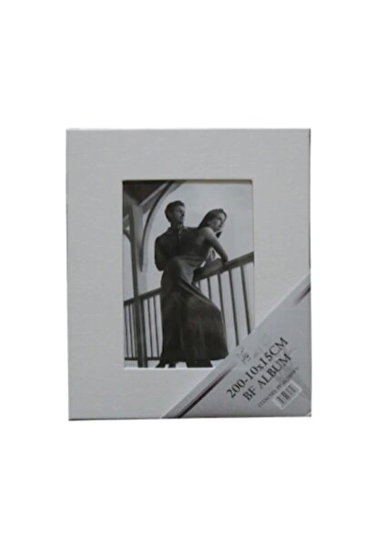 NRCN ألبوم صور جلدي مقاس 10 × 15 سم مكون من 200 قطعة (أبيض)