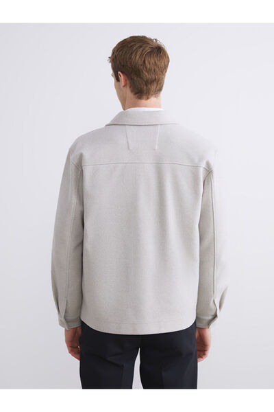 LC Waikiki Regular Fit Uzun Kollu Kaşe Erkek Gömlek Ceket