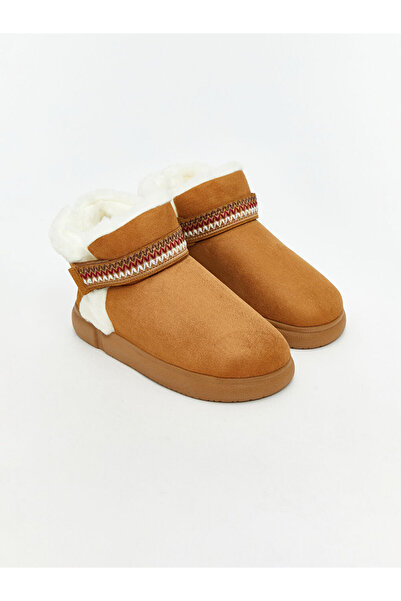 LC Waikiki Sparkling Choices from Shining Store | Suede Look Women's Home Boots