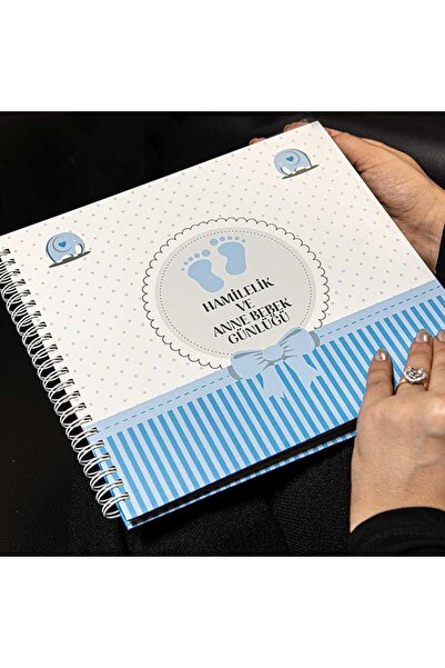 Angelphoto Hamilelik Ve Anne Bebek Günlüğü Mavi - Anı Defteri