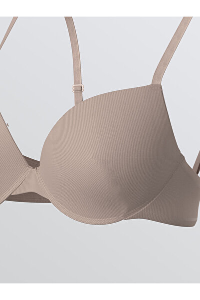 LC Waikiki Sparkling Selections from Shining Store | Underwire Unlined Plain T-Shirt Bra