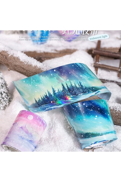 İthal G14-2m hologramă peisaj de iarnă pet tape - Număr: 1