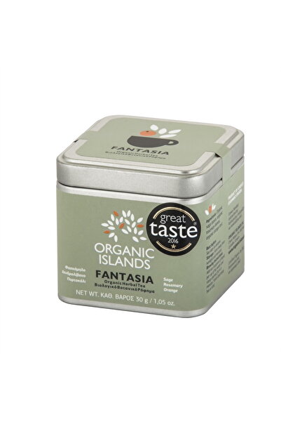organic islands Ceai din plante organice Fantasia, aroma portocala, 30gr