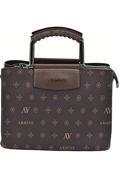 Armine Printed Hanging Bag - 223 Brown