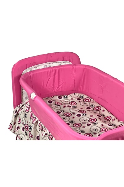 ALBADER 2-in-1 Baby Bed with Large Umbrella-Style Canopy, Mosquito Net, Convertible Toddler Bed For Sleep