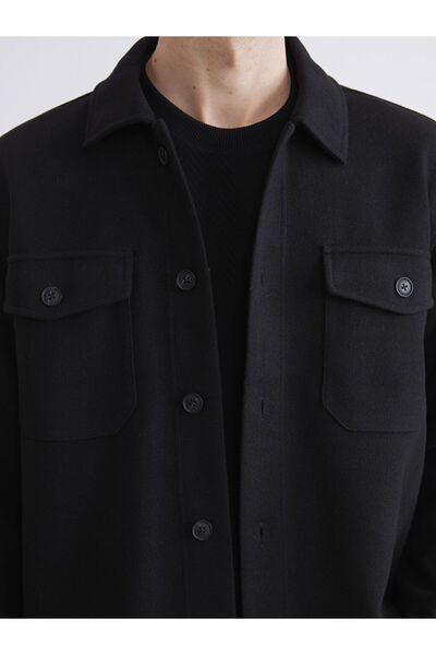 LC Waikiki Regular Fit Uzun Kollu Kaşe Erkek Gömlek Ceket