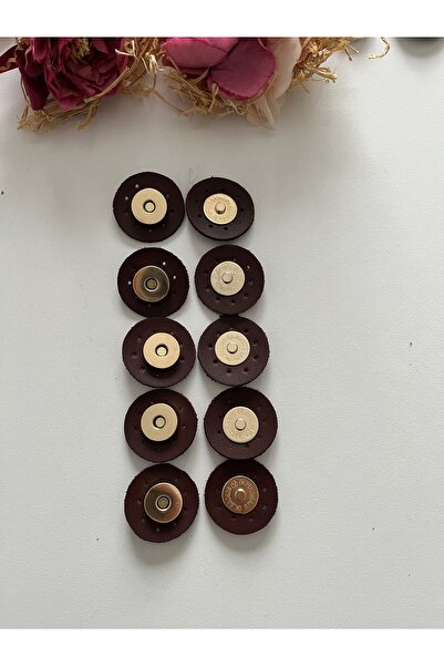 zg hobi aksesuar مغناطيس جلدي خماسي للحقائب المحبوكة - خماسي سهل الفتح والإغلاق