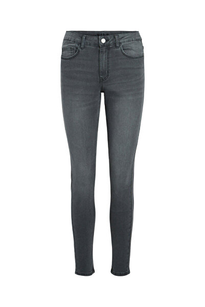 VILA Γυναικείο Τζιν 14084763 Γκρι