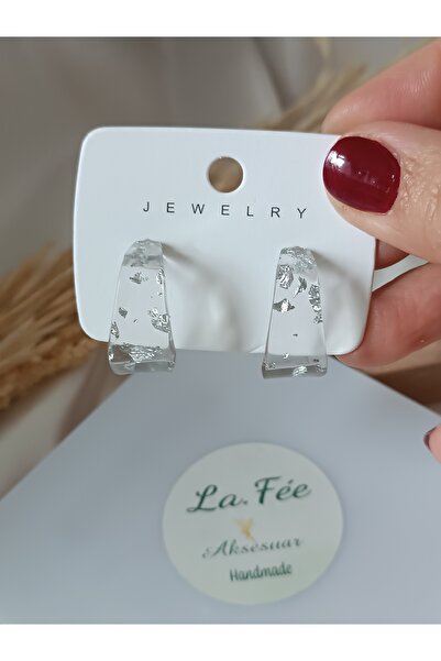 La fee aksesuar Şeffaf Hafif Şık Kadın Küpe