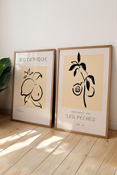 Basquiart Μποέμικη αφίσα με ξύλινο πλαίσιο 2 τεμαχίων, Σετ ζωγραφικής Νο:16