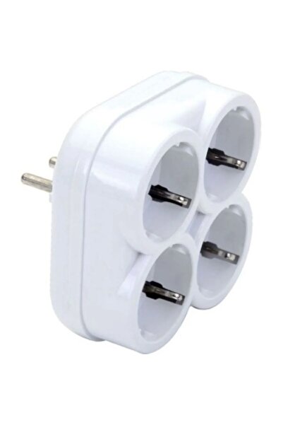 abnturk 4 مقبس توصيل جوليات مع قابس أرضي 4 مقبس توصيل لسماعات الرأس اللاسلكية بدون مقبس أبيض TR