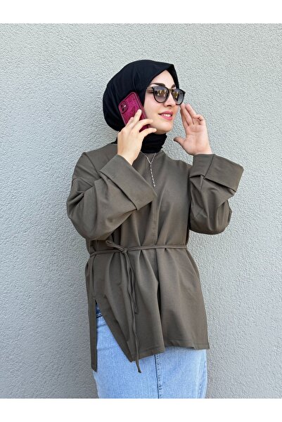 Meryemce Butik SEYYAR KUŞAKLI BASİC SWEAT