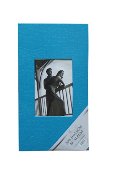 Angelphoto ألبوم صور جلدي مقاس 10 × 15 سم مكون من 300 قطعة (فيروزي)