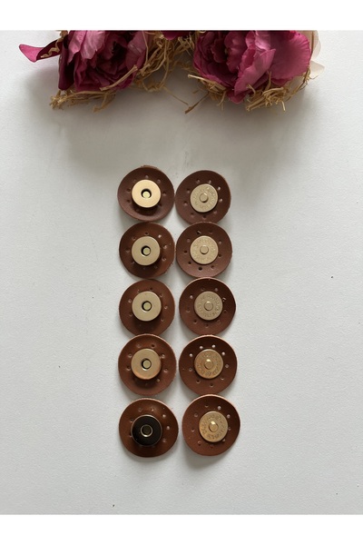 zg hobi aksesuar مغناطيس جلدي خماسي للحقائب المحبوكة - خماسي سهل الفتح والإغلاق