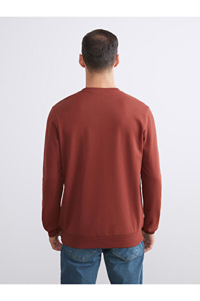 LC Waikiki Λαμπερές επιλογές από το Shining Store |   Ανδρικό χοντρό φούτερ με στάμπα με λαιμόκοψη