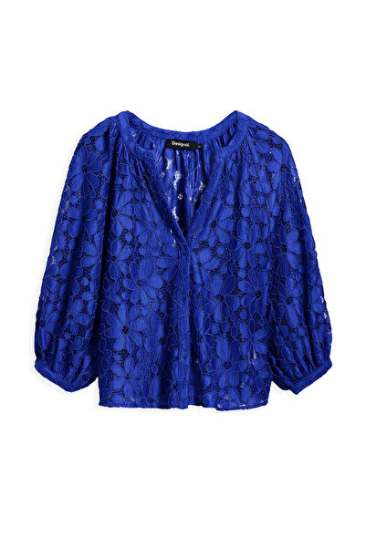 Desigual Γυναικεία Μπλούζα 25SWBW24 Μπλε