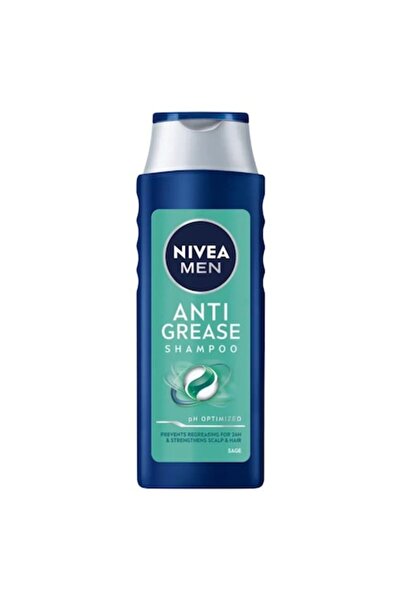 Nivea Men Set 2 x Sampon Anti Grease, pentru Par Gras, cu Extract de Salvie, 400 ml