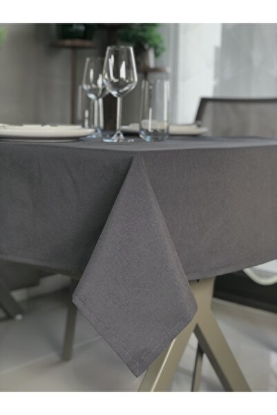 desen izmir American Service, 130 X 280 Anthracite Tablecloth