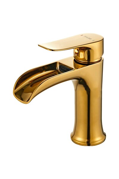 Fause Basin Faucet Waterfall Gold Gold Klb112-G