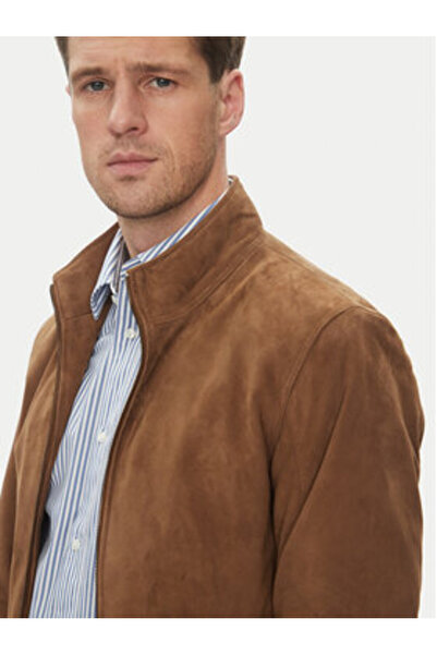 Serge Pariente Ανδρικό Δερμάτινο Μπουφάν EXPO VS Μπεζ
