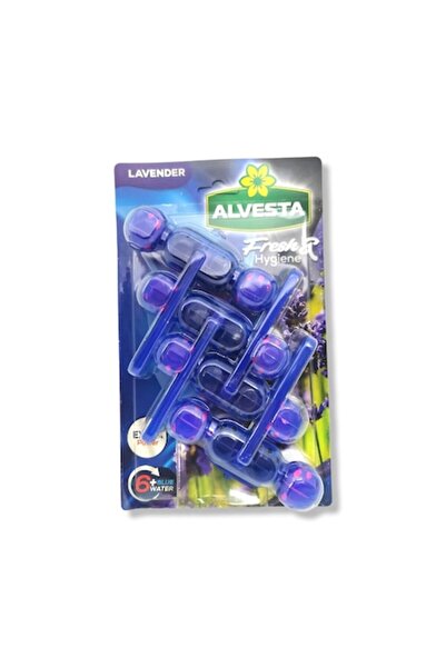 Alvesta Odorizant pentru toaletă cu lavandă puternică, 4 x 48 g