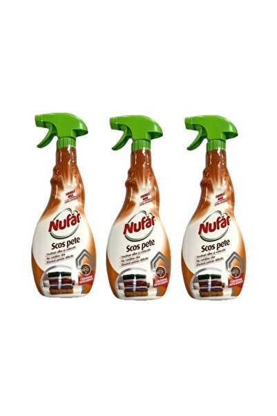 Nufar Set 3 x Soluție pentru îndepărtarea petelor de pe țesături albe și colorate Nufar, fără clor, 500 ml