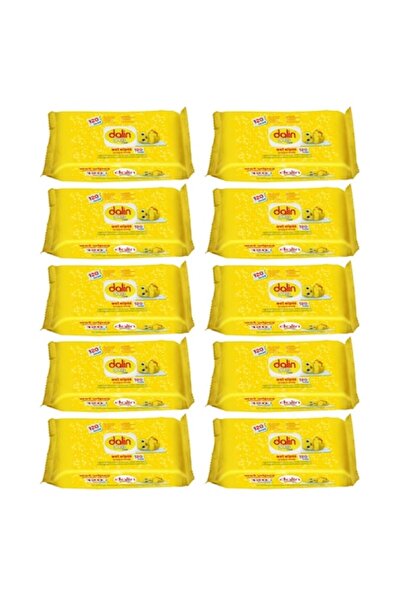 Dalin Pack 10 x Soft Clean Wet Wipes for Children, 120 Pieces