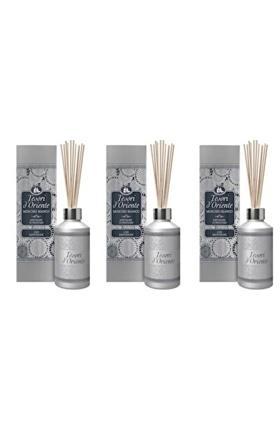 Tesori d'Oriente Set 3 x Parfum camera, cu betisoare, Muschio Bianco, 200ml