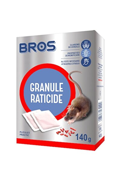 bros Pachet 3 X Granule Raticid 140gr
