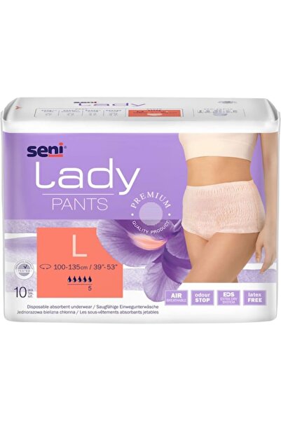 Seni Scutece pentru adulți, tip pantaloni scurți, mărimea L, 10 buc.