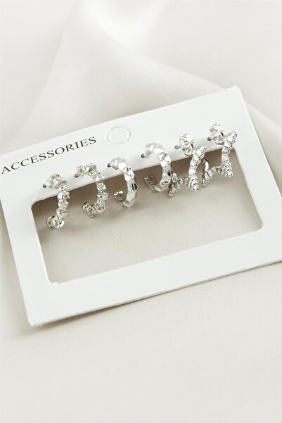 Marsilyan 6 Pieces Star Hoop Earrings