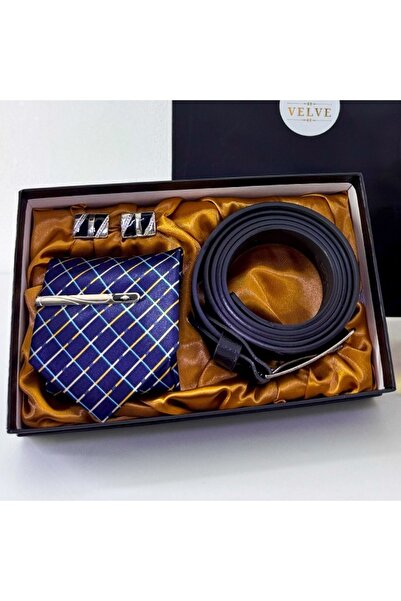 velve Elegance Gift Package for uncle, tie set, pin, buttons, belt and mug "For the best uncle"