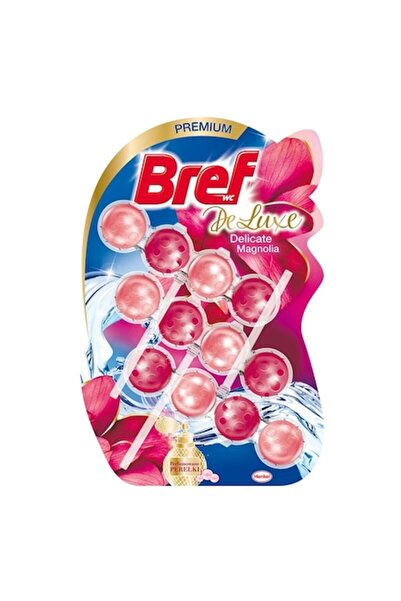 Bref Pachet 3 X Odorizant wc bile Deluxe Magnolia 3x50g