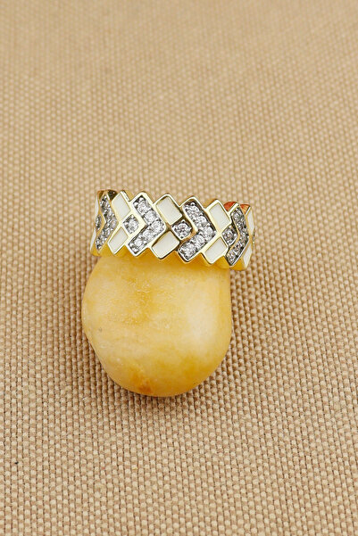 Keyifli Hayaller Çelik Yüzük - Ayarlanabilir Çelik Zirkon Taşlı Zarif Model Ş...