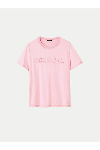 Desigual Γυναικείο T-Shirt 24WWTK24 Ροζ