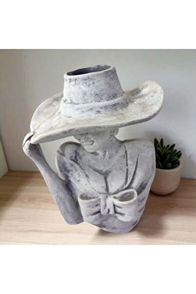 velve Βάζο Venus Lady M, 21cm, Vintage Grey, Γκρι
