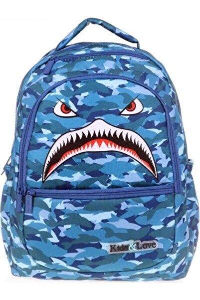 KAUKKO Kids&love Backpack Square Shark