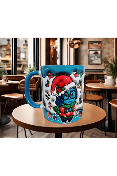Mugs and love Ters yüz üzüntü baskı porselen kupa