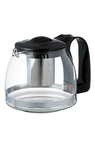 OEM Transparent glass teapot with stainless steel filter 1250ml