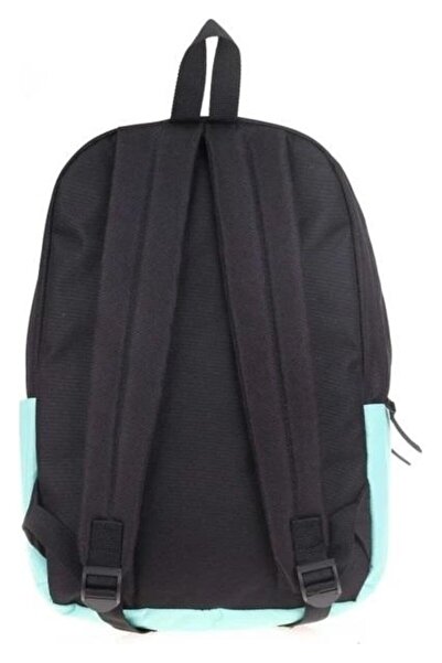 KAUKKO Basic Colors School Backpack Mint Black K1415