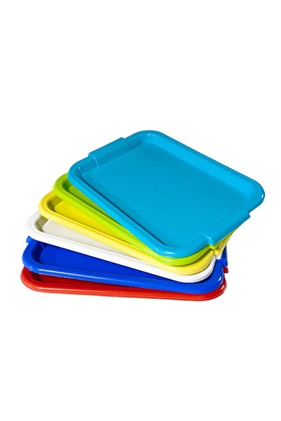 sterk Pachet de 5 tăvi de servire din plastic de lux - diverse culori