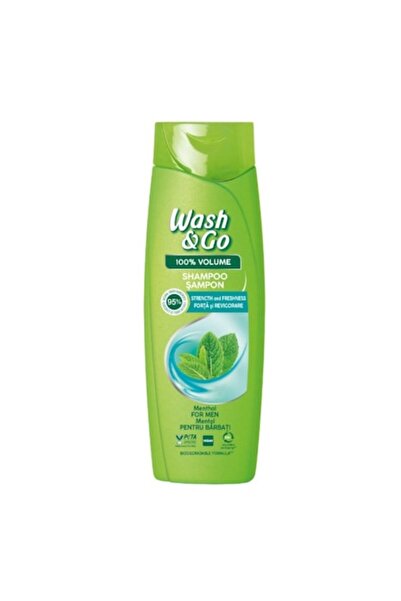 Wash and Go Set 3 x Shampoo with Mint Extract Wash & Go, 360 ml