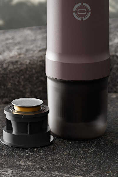 Bork Taşınabilir Kahve Makinesi C 610 GG, Hızlı Espresso, Seyahat İçin