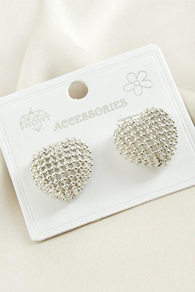 Marsilyan Heart Metal Earrings