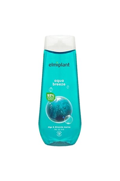 ELMIPLANT Set Gel de Dus Aqua Breeze, cu Alge si Minerale Marine, 3 Bucati x 400 ml