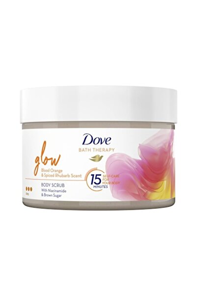 Dove Exfoliant corporal cu portocală roșie și rubarbă, 295 ml