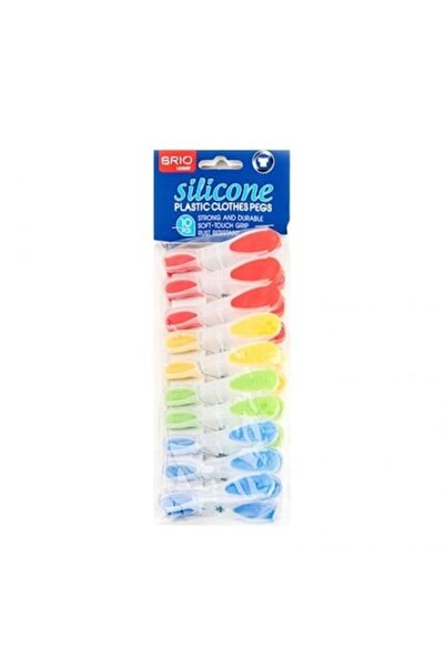 BRIO Set de 3 clești de rufe din silicon, 10 buc.